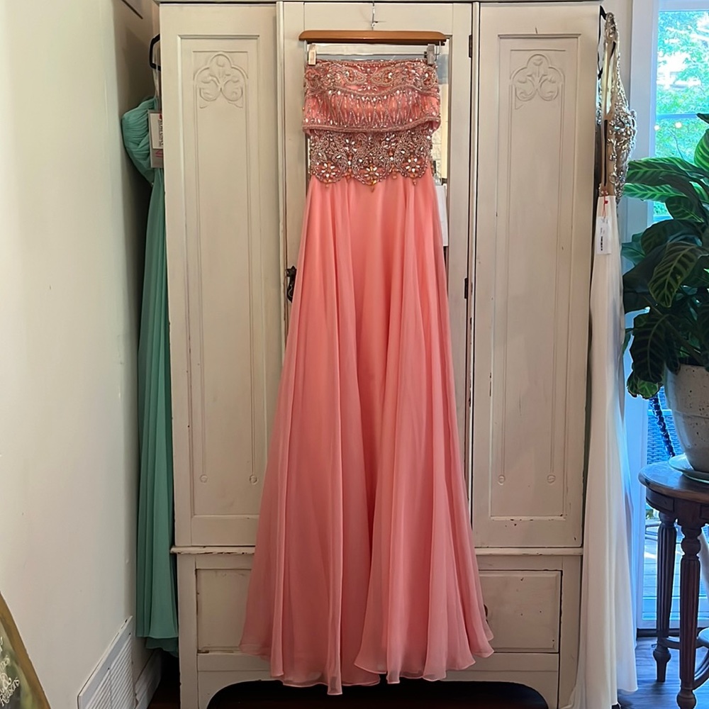 Strapless Rachel Allan Homecoming Winter Formal Prom Dress, nwt